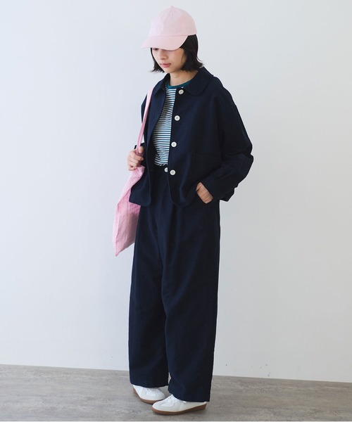 bulle de savon(ビュルデサボン)の「モールスキン パンツ(その他パンツ・レディース・ネイビー・FREE)」の5枚目の写真