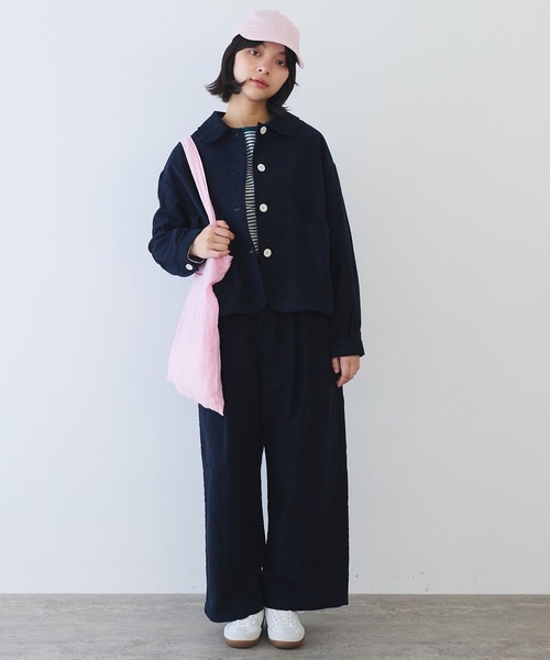 bulle de savon(ビュルデサボン)の「モールスキン パンツ(その他パンツ・レディース・ネイビー・FREE)」の7枚目の写真