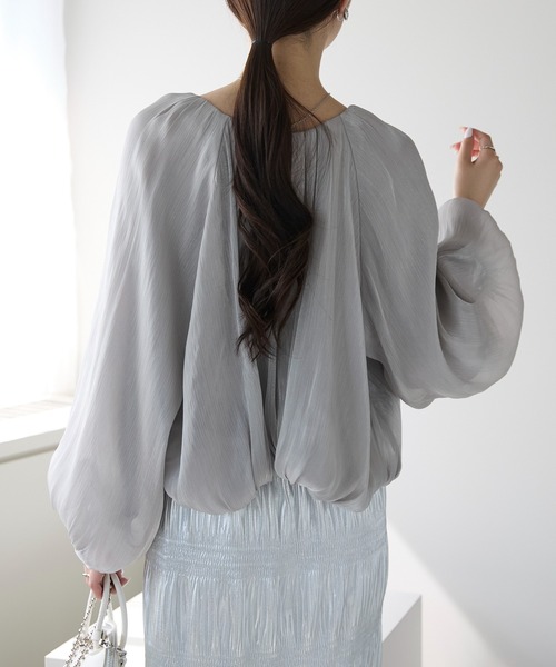PREFERIR(プレフェリール)の「結婚式 お呼ばれ ボリュームスリーブ ボレロ(M.L,XL)(カーディガン/ボレロ・レディース・ブラック/グレー/ベージュ・FREE/LARGE/X-LARGE)」の21枚目の写真