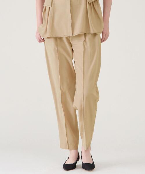 martinique（マルティニーク）の「シルキーファイユバレルパンツ（その他パンツ・レディース・ブラック/ベージュ・1/2）」の2枚目の写真