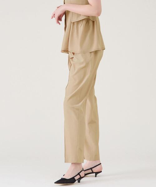 martinique（マルティニーク）の「シルキーファイユバレルパンツ（その他パンツ・レディース・ブラック/ベージュ・1/2）」の9枚目の写真