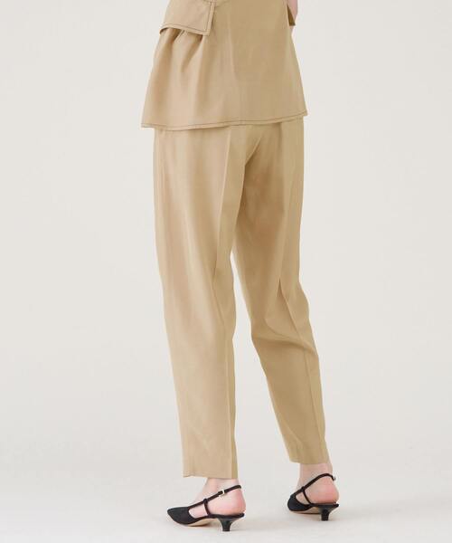 martinique（マルティニーク）の「シルキーファイユバレルパンツ（その他パンツ・レディース・ブラック/ベージュ・1/2）」の10枚目の写真