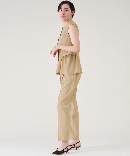 martinique（マルティニーク）の「シルキーファイユバレルパンツ（その他パンツ・レディース・ブラック/ベージュ・1/2）」の12枚目の写真