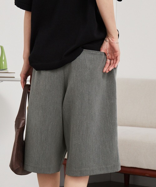 ボッテガ・ヴェネタ ワイド メランジウール バミューダショーツ BOTTEGA VENETA（ボッテガヴェネタ） | ショートパンツの古着