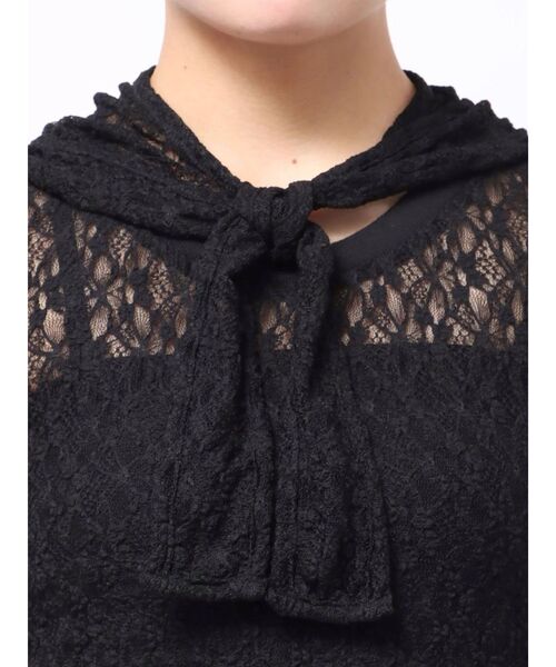 EMODA(エモダ)の「レース2ピーストップ(Tシャツ/カットソー・レディース・ホワイト/グレー/ブラック・FREE)」の8枚目の写真