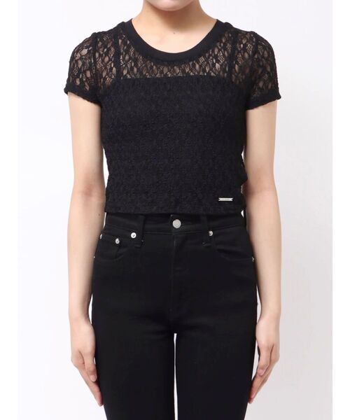 EMODA(エモダ)の「レース2ピーストップ(Tシャツ/カットソー・レディース・ホワイト/グレー/ブラック・FREE)」の13枚目の写真