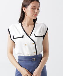 PINKY&DIANNE | ◆パイピングダブルブラウス(シャツ/ブラウス)