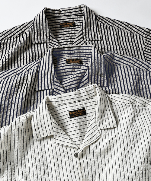新品タグ付き JS.STEAD ストライプSH ジャーナルスタンダードホームステッド J.S Homestead J.S.