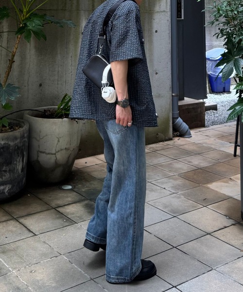 Gaphos (ガフォス)の「ドローコードシアサッカーシャツ(シャツ/ブラウス・メンズ・ブラウン/レッド/ネイビー/ブラック系その他/その他・1/2)」の21枚目の写真