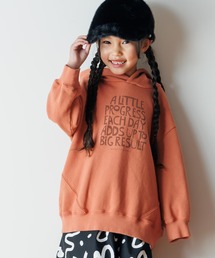 MAKE YOUR DAY | 毎日コツコツプリント裏毛フーディ■80～140cm(パーカー)