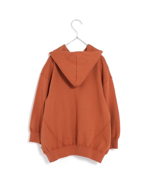 MAKE YOUR DAY（メイクユアデイ）の「毎日コツコツプリント裏毛フーディ■80～140cm（パーカー・キッズ・グリーン/オレンジ・130/140/80/120/110/100/90）」の5枚目の写真