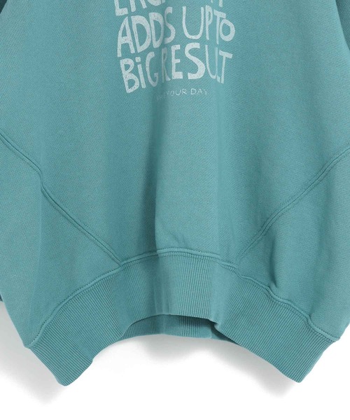 MAKE YOUR DAY（メイクユアデイ）の「毎日コツコツプリント裏毛フーディ■80～140cm（パーカー・キッズ・グリーン/オレンジ・130/140/80/120/110/100/90）」の13枚目の写真