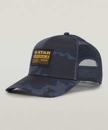 G-STAR（ジースター）の「UNISEX BASEBALL TRUCKER CAP/ユニセックスブロンドロゴベースボールメッシュキャップ/カモ柄（キャップ）」