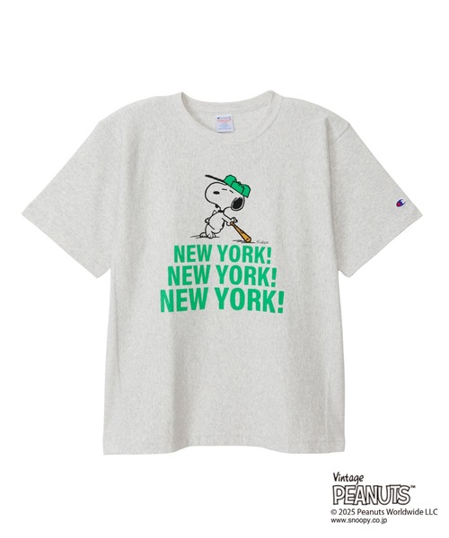 Champion(チャンピオン)の「【Champion/チャンピオン】メンズ リバースウィーブ(R) ショートスリーブTシャツ(Tシャツ/カットソー・メンズ・ネイビー/オートミール/ホワイト・SMALL/MEDIUM/LARGE/X-LARGE)」の2枚目の写真