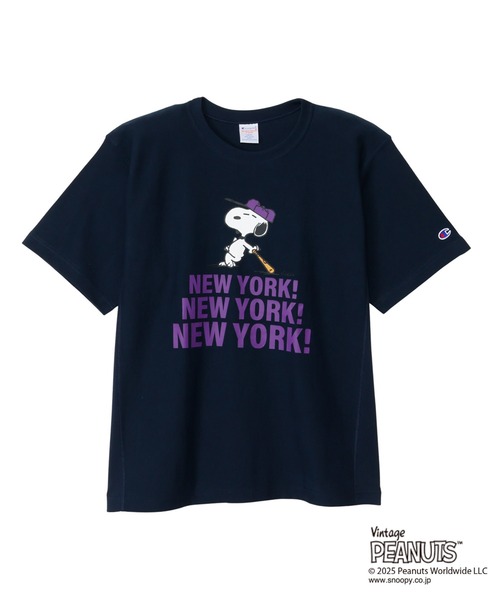 Champion(チャンピオン)の「【Champion/チャンピオン】メンズ リバースウィーブ(R) ショートスリーブTシャツ(Tシャツ/カットソー・メンズ・ネイビー/オートミール/ホワイト・SMALL/MEDIUM/LARGE/X-LARGE)」の3枚目の写真