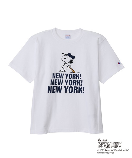 Champion(チャンピオン)の「【Champion/チャンピオン】メンズ リバースウィーブ(R) ショートスリーブTシャツ(Tシャツ/カットソー・メンズ・ネイビー/オートミール/ホワイト・SMALL/MEDIUM/LARGE/X-LARGE)」の4枚目の写真