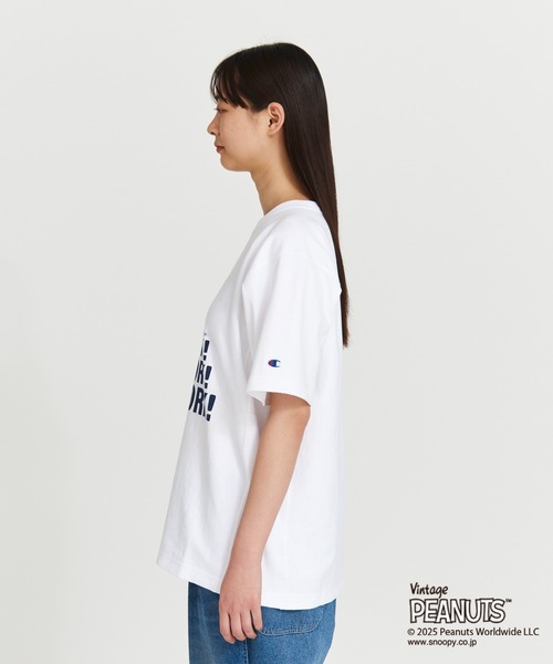 Champion(チャンピオン)の「【Champion/チャンピオン】メンズ リバースウィーブ(R) ショートスリーブTシャツ(Tシャツ/カットソー・メンズ・ネイビー/オートミール/ホワイト・SMALL/MEDIUM/LARGE/X-LARGE)」の6枚目の写真