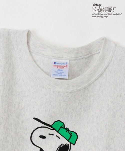 Champion(チャンピオン)の「【Champion/チャンピオン】メンズ リバースウィーブ(R) ショートスリーブTシャツ(Tシャツ/カットソー・メンズ・ネイビー/オートミール/ホワイト・SMALL/MEDIUM/LARGE/X-LARGE)」の12枚目の写真