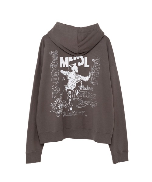 Mendrill(メンドリル)の「Mendrill X GS. Distressed Hoodie(スウェット・メンズ・グレー/ブラック/ネイビー・50/48/46/44)」の4枚目の写真