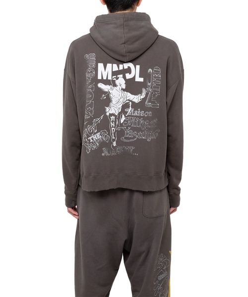 Mendrill(メンドリル)の「Mendrill X GS. Distressed Hoodie(スウェット・メンズ・グレー/ブラック/ネイビー・50/48/46/44)」の7枚目の写真