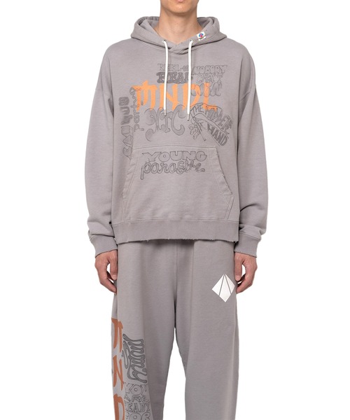 Mendrill(メンドリル)の「Mendrill X GS. Distressed Hoodie(スウェット・メンズ・グレー/ブラック/ネイビー・50/48/46/44)」の22枚目の写真