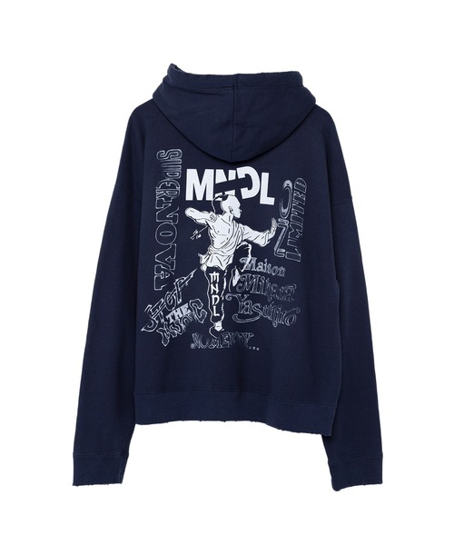 Mendrill(メンドリル)の「Mendrill X GS. Distressed Hoodie(スウェット・メンズ・グレー/ブラック/ネイビー・50/48/46/44)」の16枚目の写真