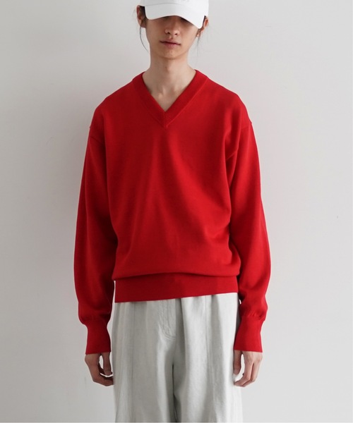 トップス KAIKO V NECK SWEATER KAIKO【カイコー】supima v neck sweater 
