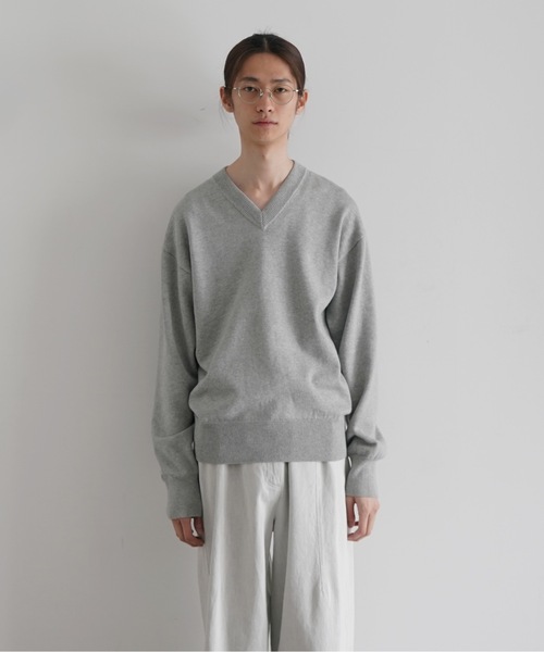 KAIKO グレー Vネックセーター M KAIKO V neck sweater（ニット/セーター）｜KAIKO（カイコー）の