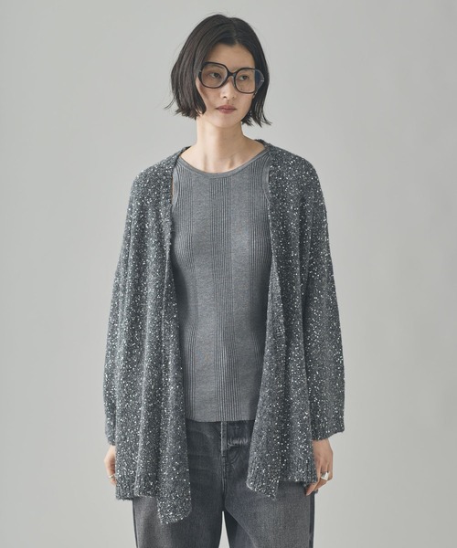 Curensology(カレンソロジー)/スパングルニットカーディガン