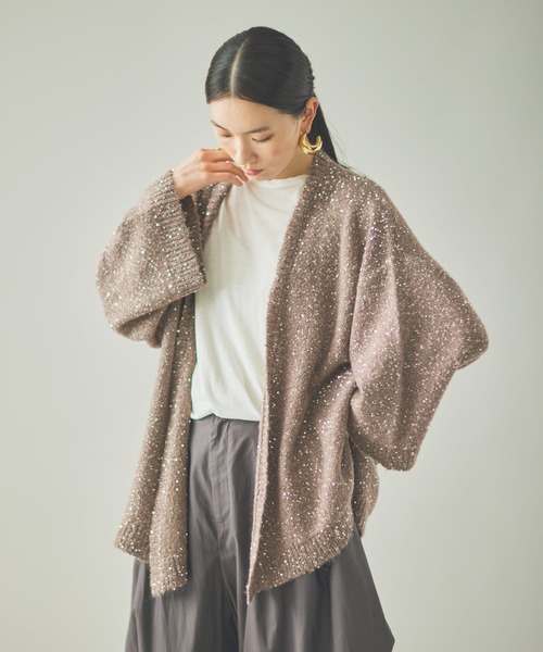 Curensology(カレンソロジー)/スパングルニットカーディガン