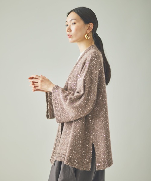 Curensology(カレンソロジー)/スパングルニットカーディガン