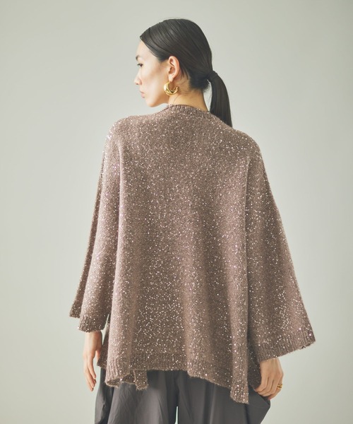 【極美品】Curensology スパングルショートカーディガン　ブラウン 1709177903.jpg