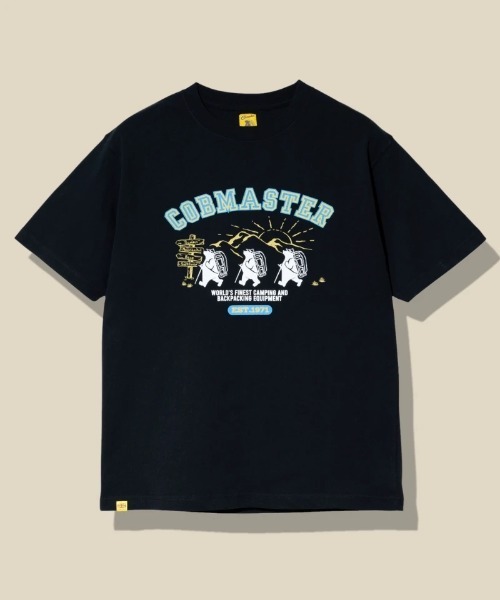 go slow caravan(ゴースローキャラバン)の「COBMASTER/コブマスター 吸水速乾天竺 ベーシックTEE(ハイキングベアー)(Tシャツ/カットソー・メンズ・ダークグリーン/ブラック/ホワイト・MEDIUM/LARGE/X-LARGE)」の3枚目の写真