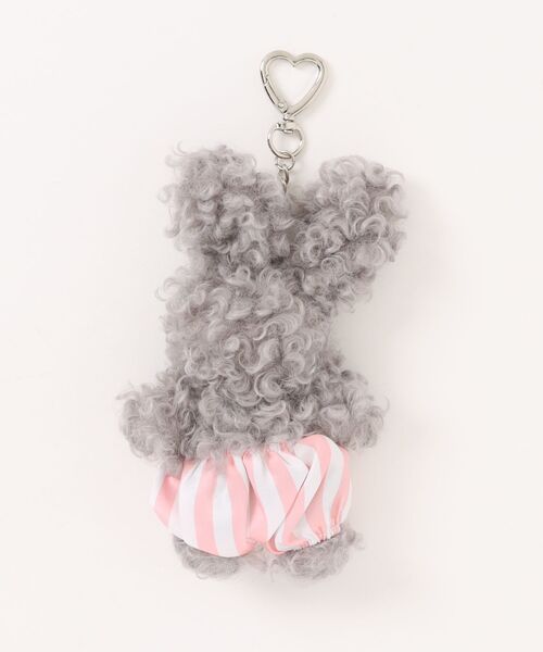 Heather(ヘザー)の「フワフワバニーチャーム 573213(キーホルダー・レディース・チャコールグレー/アイボリー・ONE SIZE)」の15枚目の写真