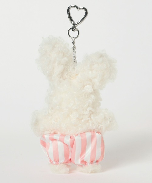 Heather(ヘザー)の「フワフワバニーチャーム 573213(キーホルダー・レディース・チャコールグレー/アイボリー・ONE SIZE)」の4枚目の写真