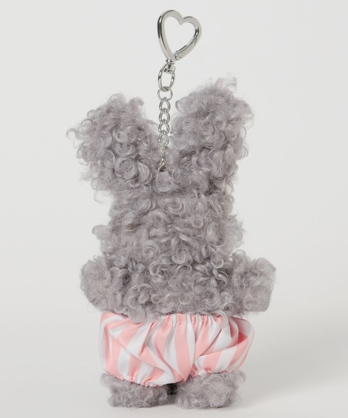 Heather(ヘザー)の「フワフワバニーチャーム 573213(キーホルダー・レディース・チャコールグレー/アイボリー・ONE SIZE)」の6枚目の写真