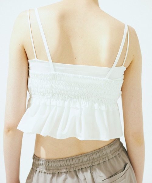 Nora Lily elle(ノラリリーエル)の「【Nora Lily】「elle」Twilight Frill Cami(キャミソール・レディース・ホワイト/ブラック・FREE)」の12枚目の写真