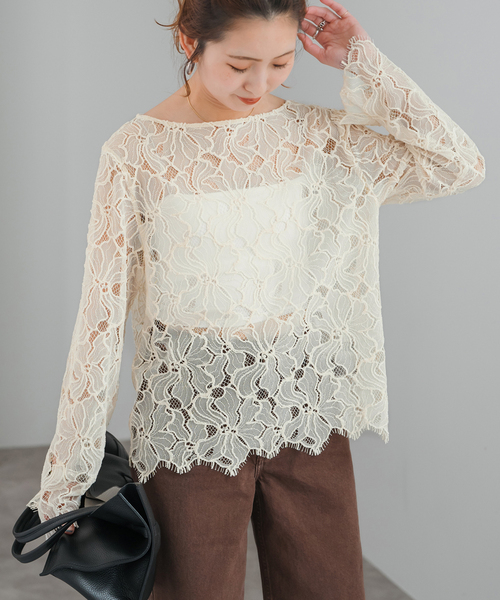 モールレースブラウス（シャツ/ブラウス）｜Spick & Span（スピック