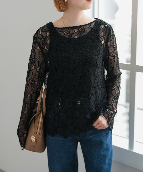 セール】モールレースブラウス（シャツ/ブラウス）｜Spick & Span