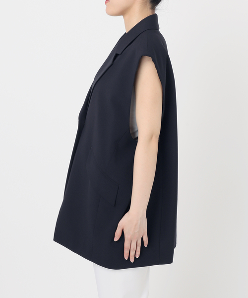 Noble（ノーブル）の「コクーンシルエットオーバージレ（ベスト・レディース・ベージュ/ネイビー・FREE）」の20枚目の写真