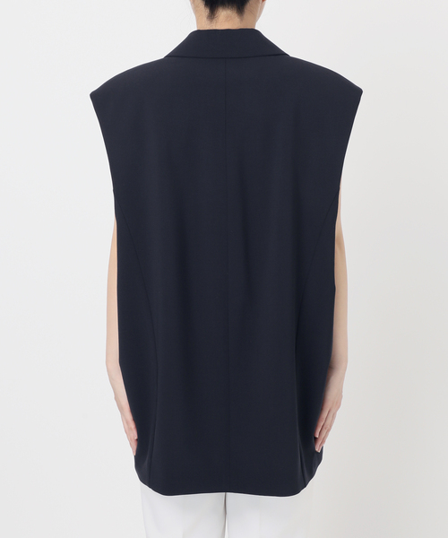 Noble（ノーブル）の「コクーンシルエットオーバージレ（ベスト・レディース・ベージュ/ネイビー・FREE）」の21枚目の写真