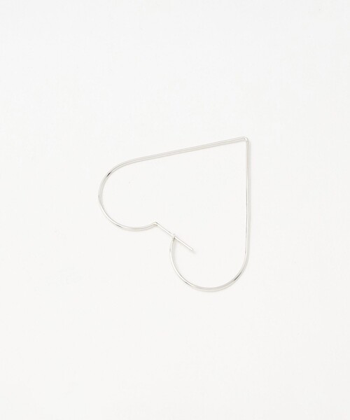 UNITED ARROWS（ユナイテッドアローズ）の「SILVER925 ハート ピアス（ピアス（両耳用）・レディース・シルバー・FREE）」の4枚目の写真