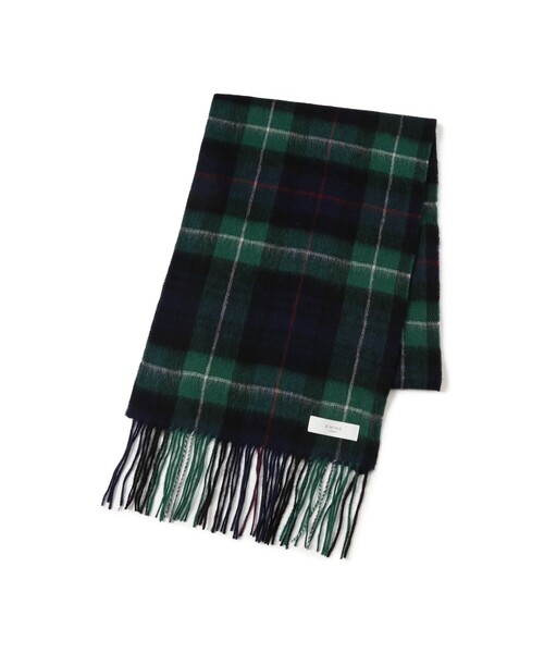 B:MING by BEAMS（ビーミングバイビームス）の「ウール チェック マフラー（ユニセックス）（マフラー・メンズ・ブラウン/ネイビー・ONE SIZE）」の7枚目の写真