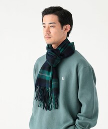 B:MING by BEAMS | ウール チェック マフラー（ユニセックス）(マフラー)