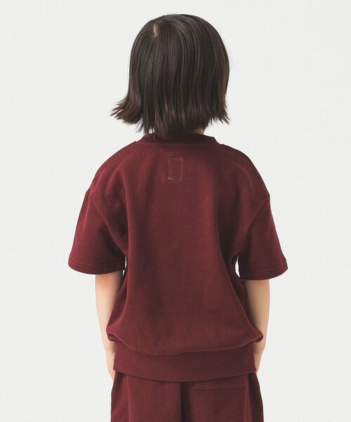 B:MING by BEAMS(ビーミングバイビームス)の「フロントプリント ハーフスリーブ スウェット 2025SS(100~140cm)(スウェット・キッズ・ワイン/ホワイト系その他5・110/100/140/130/120)」の6枚目の写真