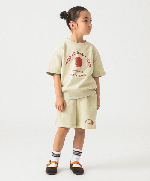 B:MING by BEAMS(ビーミングバイビームス)の「フロントプリント ハーフスリーブ スウェット 2025SS(100~140cm)(スウェット・キッズ・ワイン/ホワイト系その他5・110/100/140/130/120)」の7枚目の写真