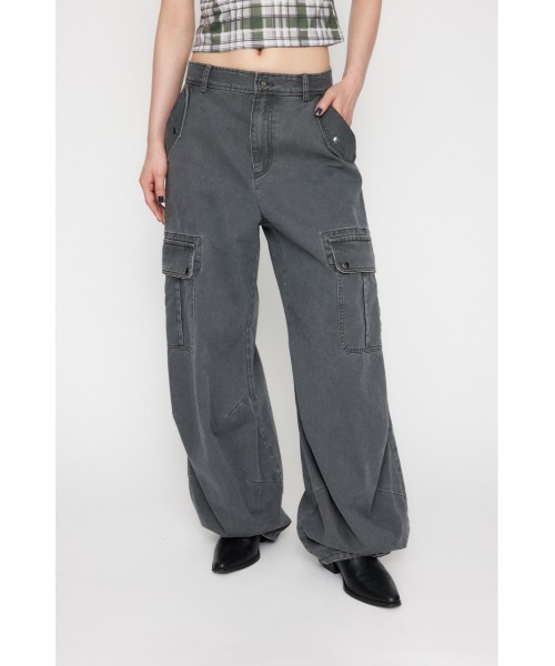 LAGUA GEM（ラグアジェム）の「POCKET CARGO パンツ（カーゴパンツ・レディース・ブラウン/ブラック/ライトグレー・X-SMALL/MEDIUM/SMALL）」の5枚目の写真