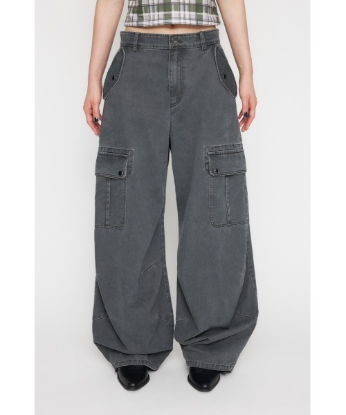 LAGUA GEM（ラグアジェム）の「POCKET CARGO パンツ（カーゴパンツ・レディース・ブラウン/ブラック/ライトグレー・X-SMALL/MEDIUM/SMALL）」の4枚目の写真