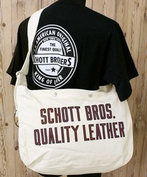schott（ショット）の「Schottロゴプリント NEWSPAPER BAG（ショルダーバッグ）」
