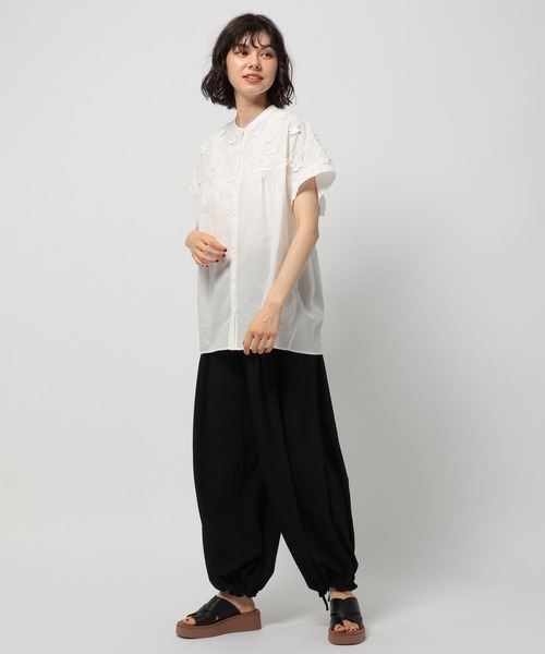 niko and...（ニコアンド）の「2WAYエアリーワイドパンツ（その他パンツ・レディース・ブラック/モカ/カーキ・FREE）」の7枚目の写真